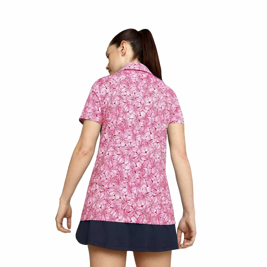 Puma - Women's MATTR Plumeria Short Sleeve Polo (621637 03) Wind Shield