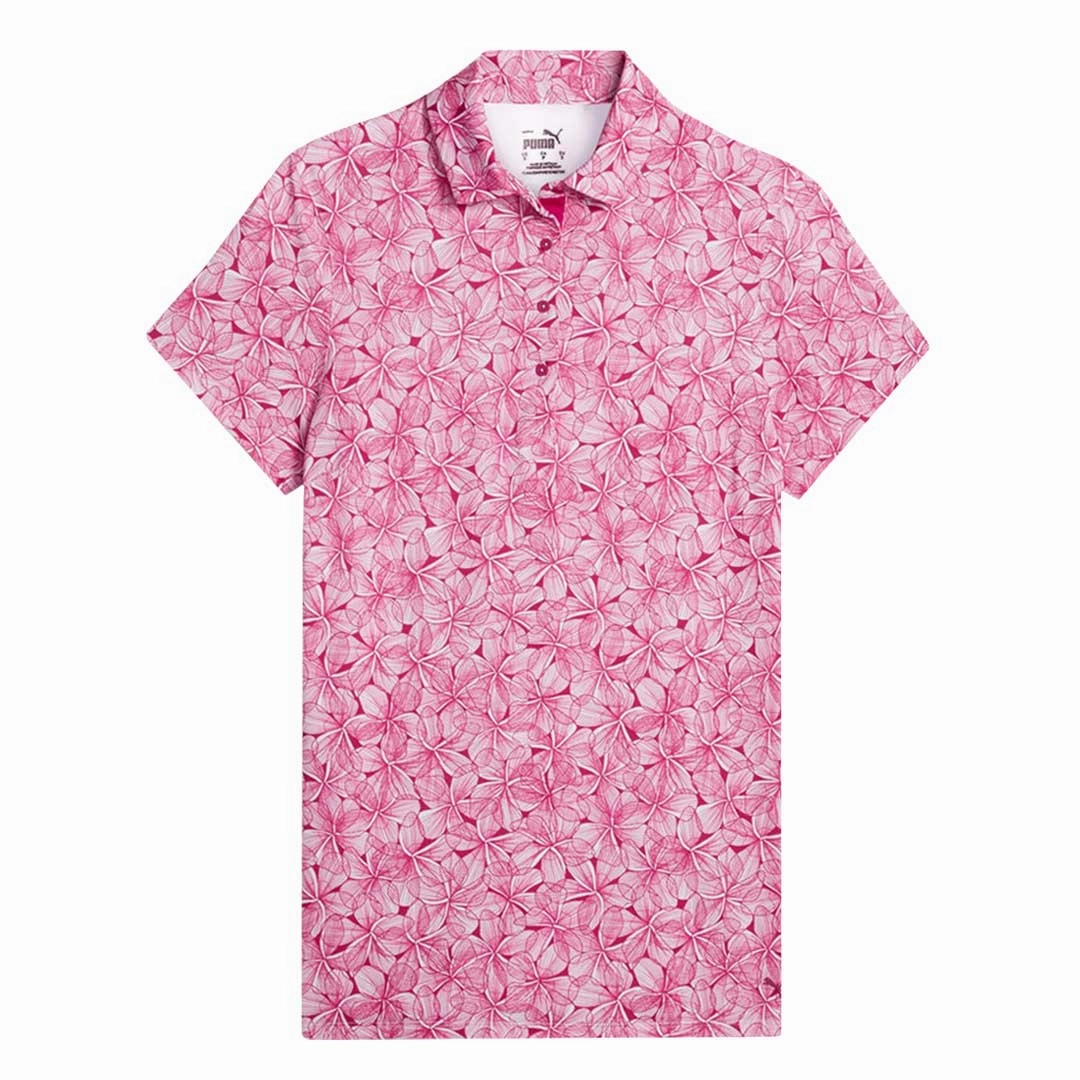 Puma - Women's MATTR Plumeria Short Sleeve Polo (621637 03) Oversized style