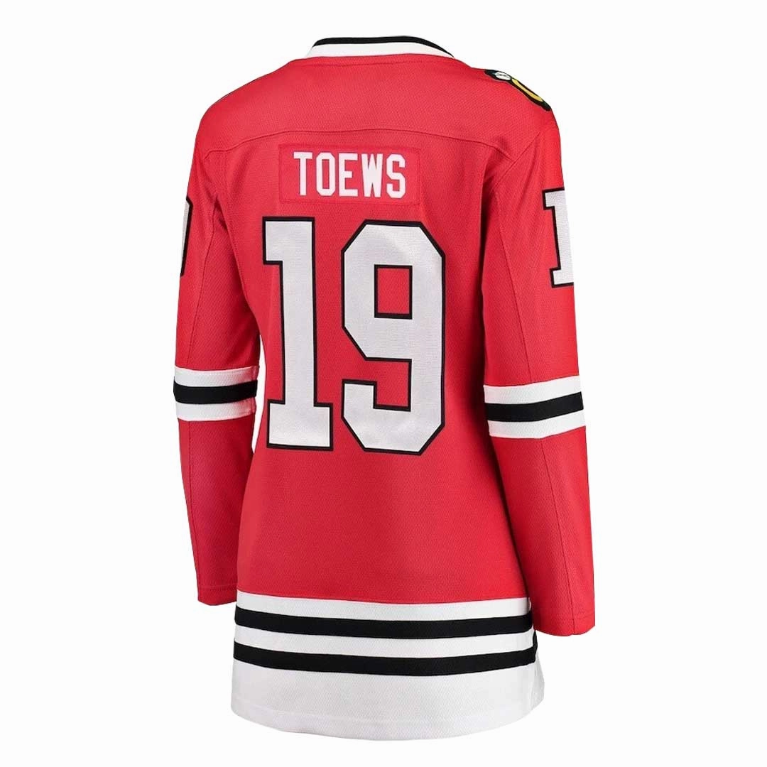 Fanatics - Women's Chicago Blackhawks Jonathan Toews Jersey (W40 879 82V JT19) Soft Fleece Lining