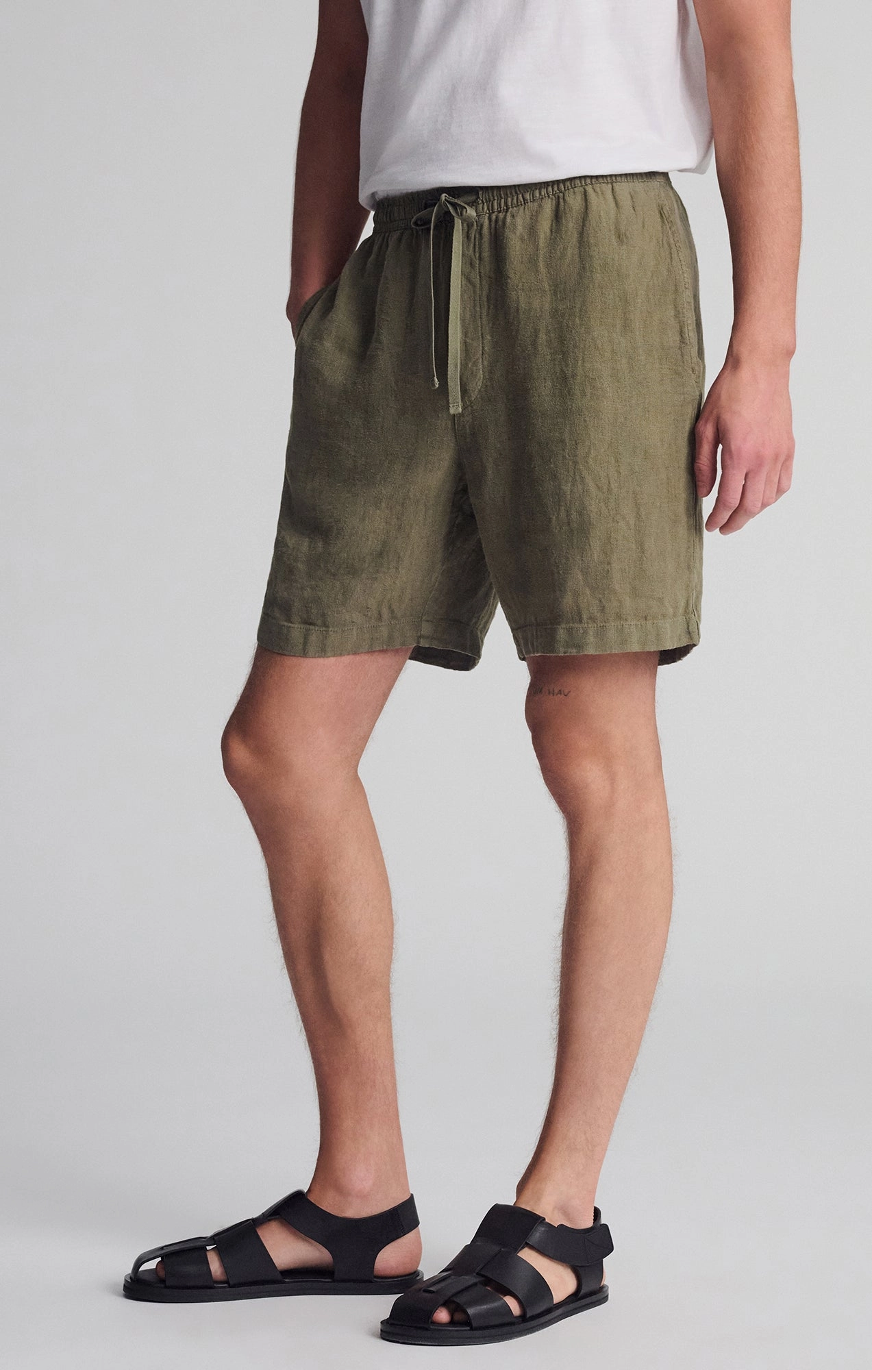 Dynamic Fit AntiStaticCoating LINEN POCKET SHORTS IN KALAMATA