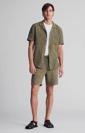 Leather Look Simple Vibe LINEN POCKET SHORTS IN KALAMATA