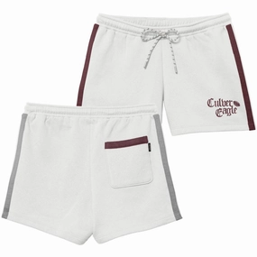 Locale Chaser Striped Short - White/Grey/Maroon Durable Material