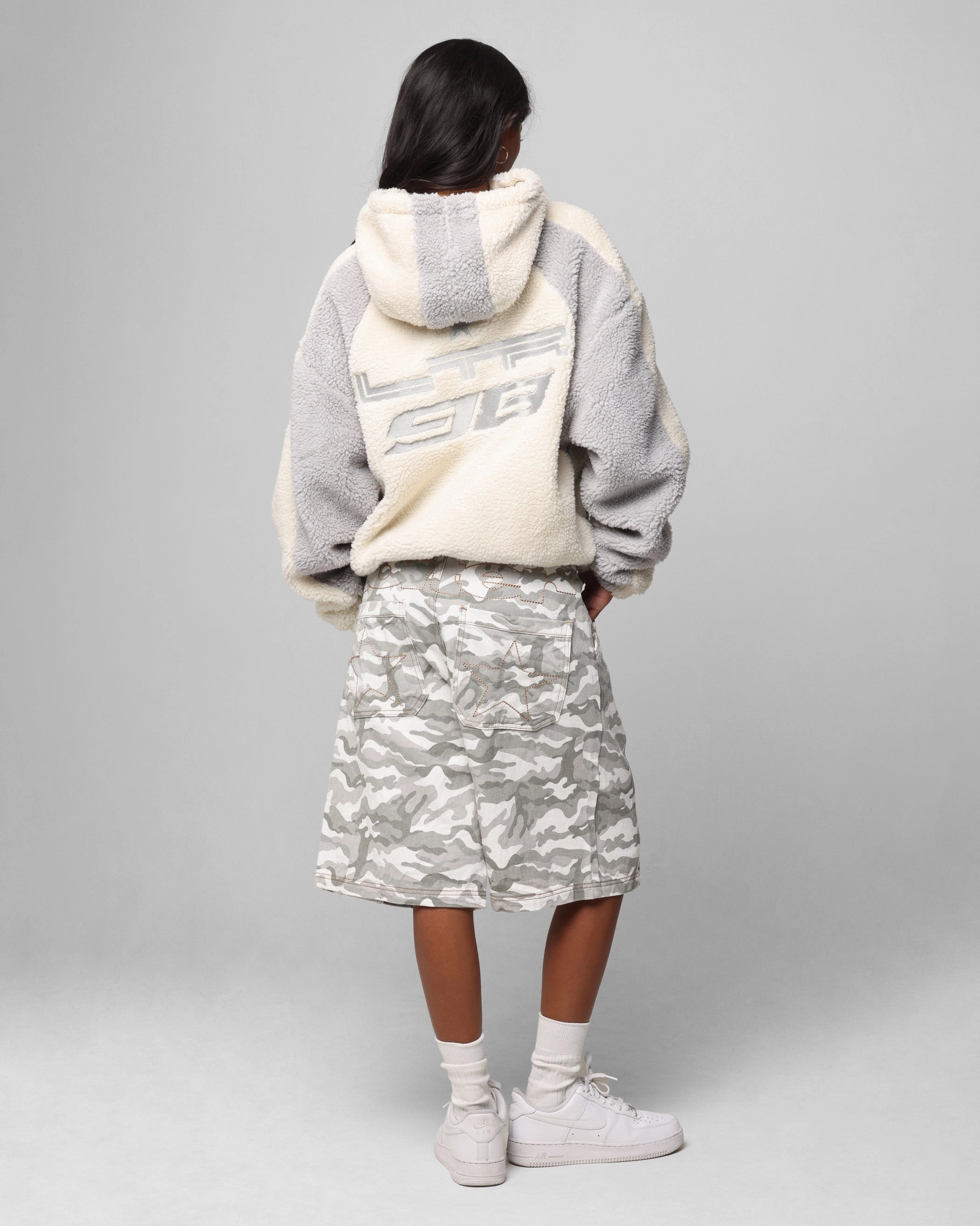 Loiter Speedway Fleece Jacket Stone Non Irritating Lining