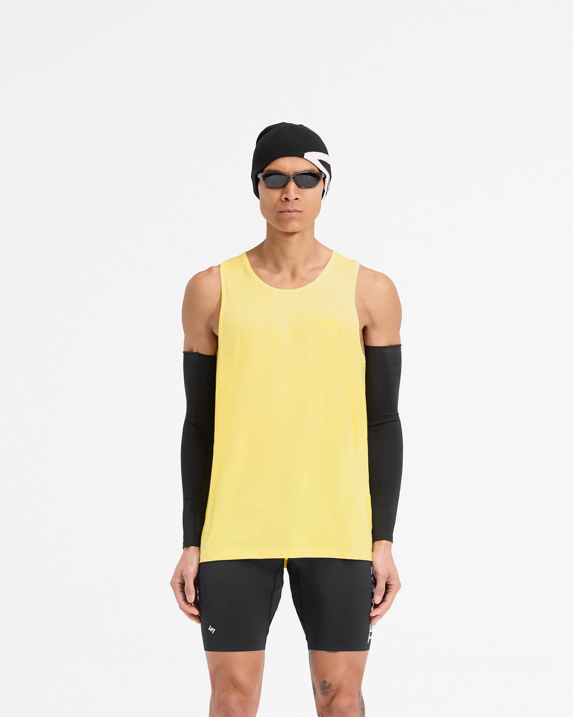 Team 247 Run Vest - Lemon Non Shrink Material
