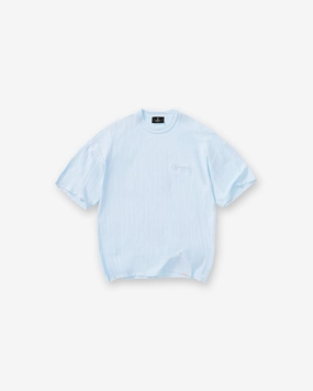 Slub Script T-Shirt - Ice Blue harmonious