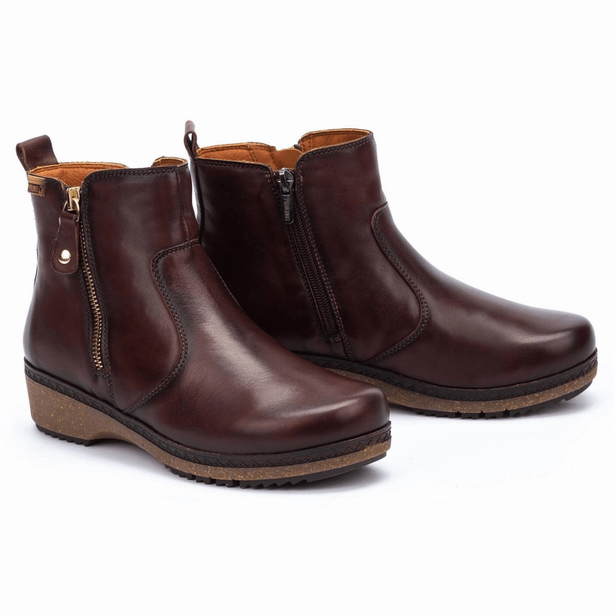 Stable Ankle Reliable Protection Pikolinos Women's Granada Ankle Boot Caoba Leather