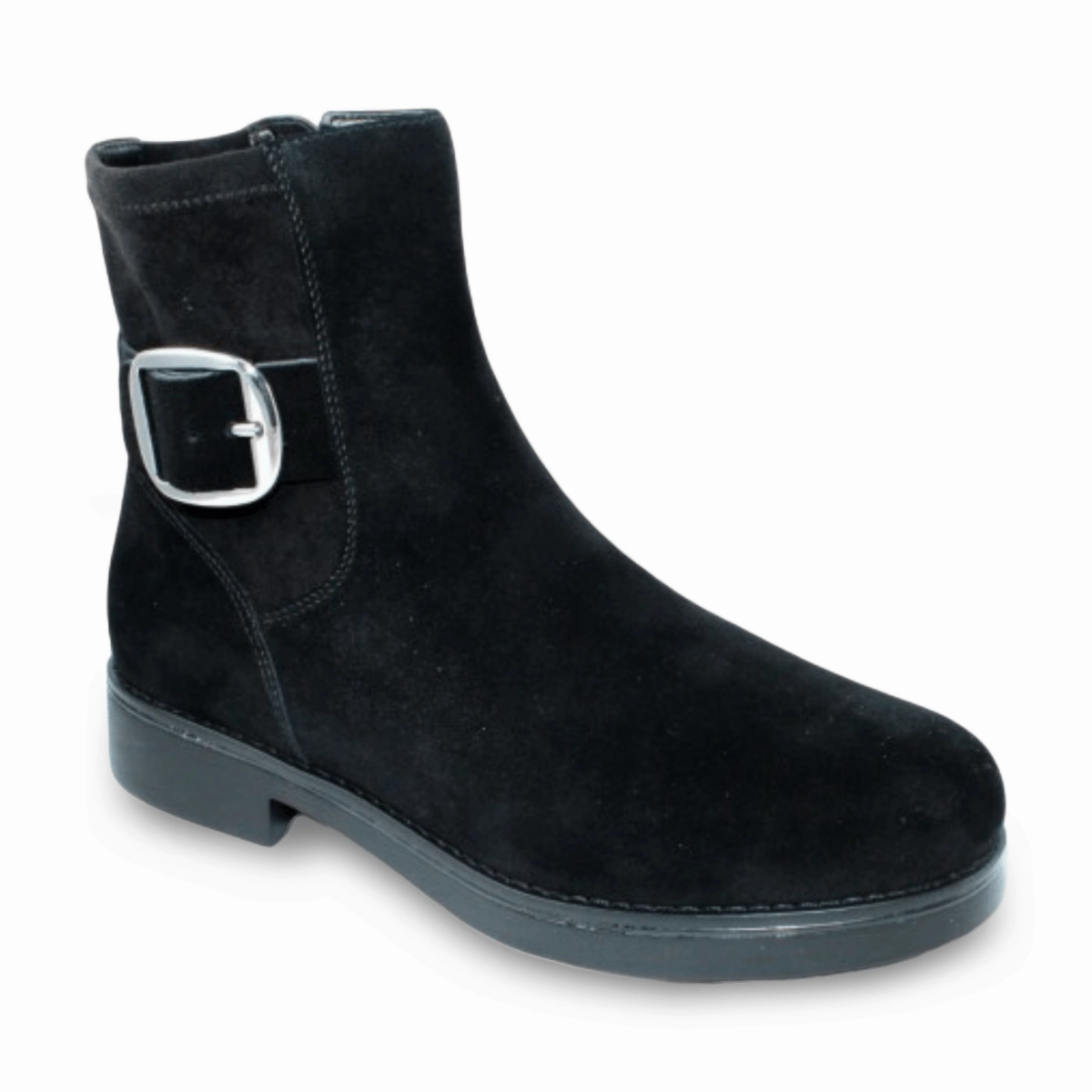 Tough Build Valdini Women's Perle Black Suede Waterproof