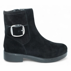 Valdini Women's Perle Black Suede Waterproof day trip High Traction Outdoor Trek