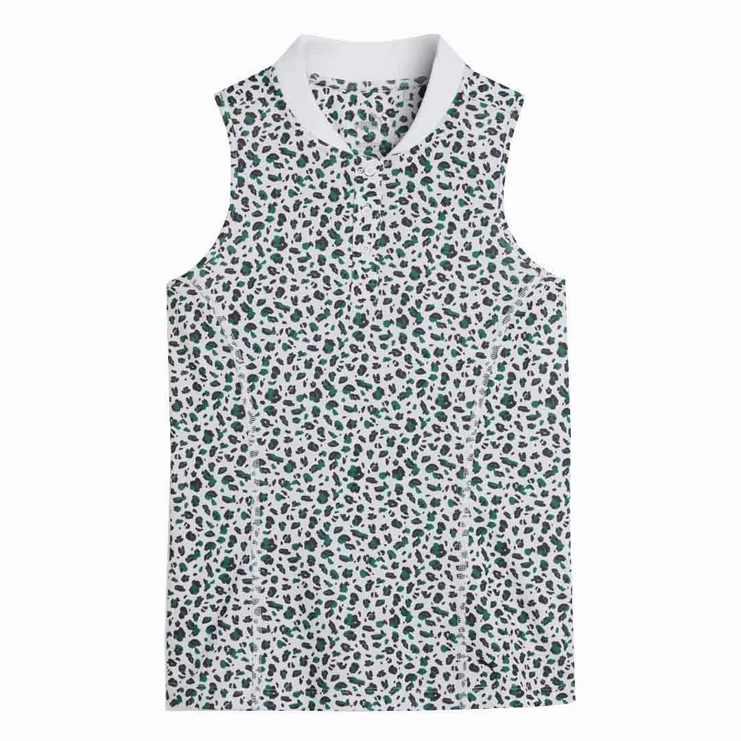 Puma - Women's Leopard Pique Range Sleeveless Golf Polo (623921 02) Moisture Wicking Inner Layer Moisture Wicking Fabric
