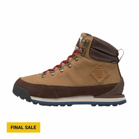 The North Face Men's Back To Berkeley IV Leather Waterproof Boots - Almond Butter/Demitasse Brown Soft outsole