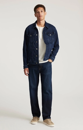 MARCEL LOOSE STRAIGHT LEG IN DEEP BRUSHED CLASSIC BLUE Smooth Style Quality Wear