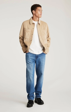 MARCEL LOOSE STRAIGHT LEG IN MID BRUSHED CLASSIC BLUE Weekend Getaway Outdoor Adventure Picnic Style Sleek Design