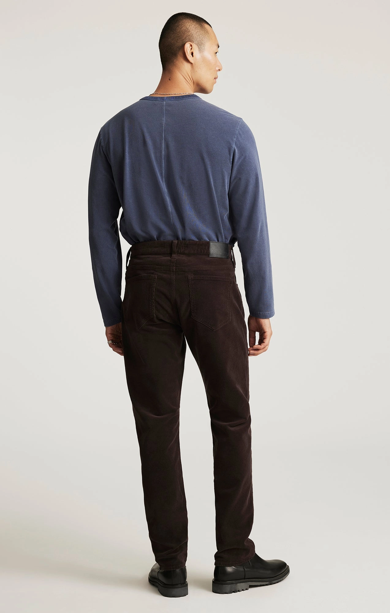 Relaxed Waist NoBuckleDesign MARCUS SLIM STRAIGHT LEG IN PENNY CORD