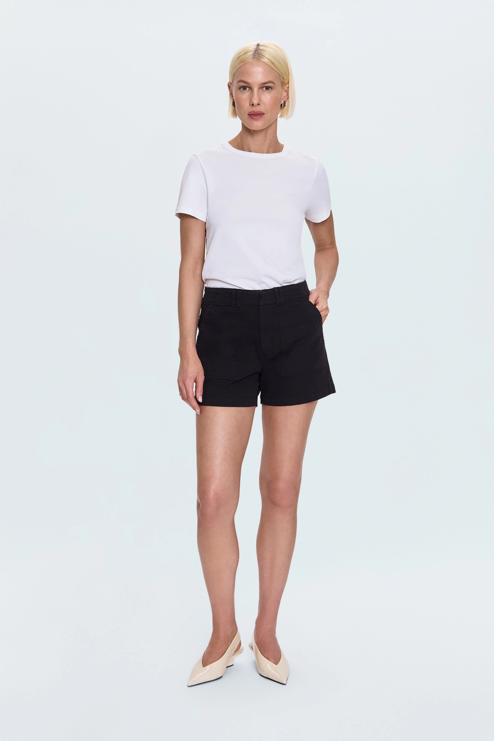 Marissa High Rise Utility Short - Noir Swimwear