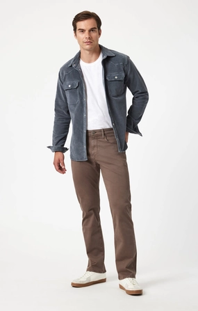 Light wash Compact Fit MATT RELAXED STRAIGHT LEG IN BROWN CASUAL TWILL
