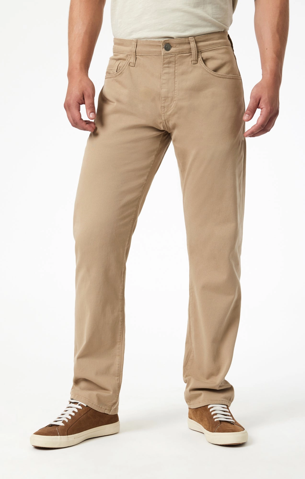 Thermal Insulation Layer Breathable back panel MATT RELAXED STRAIGHT LEG IN KHAKI CASUAL TWILL