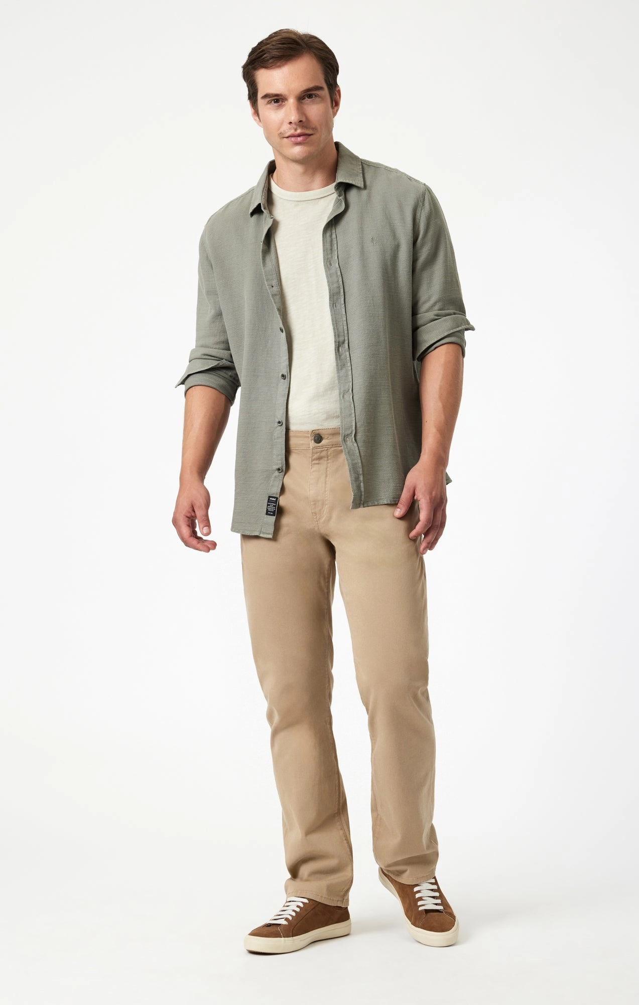 Modern Waist MATT RELAXED STRAIGHT LEG IN KHAKI CASUAL TWILL
