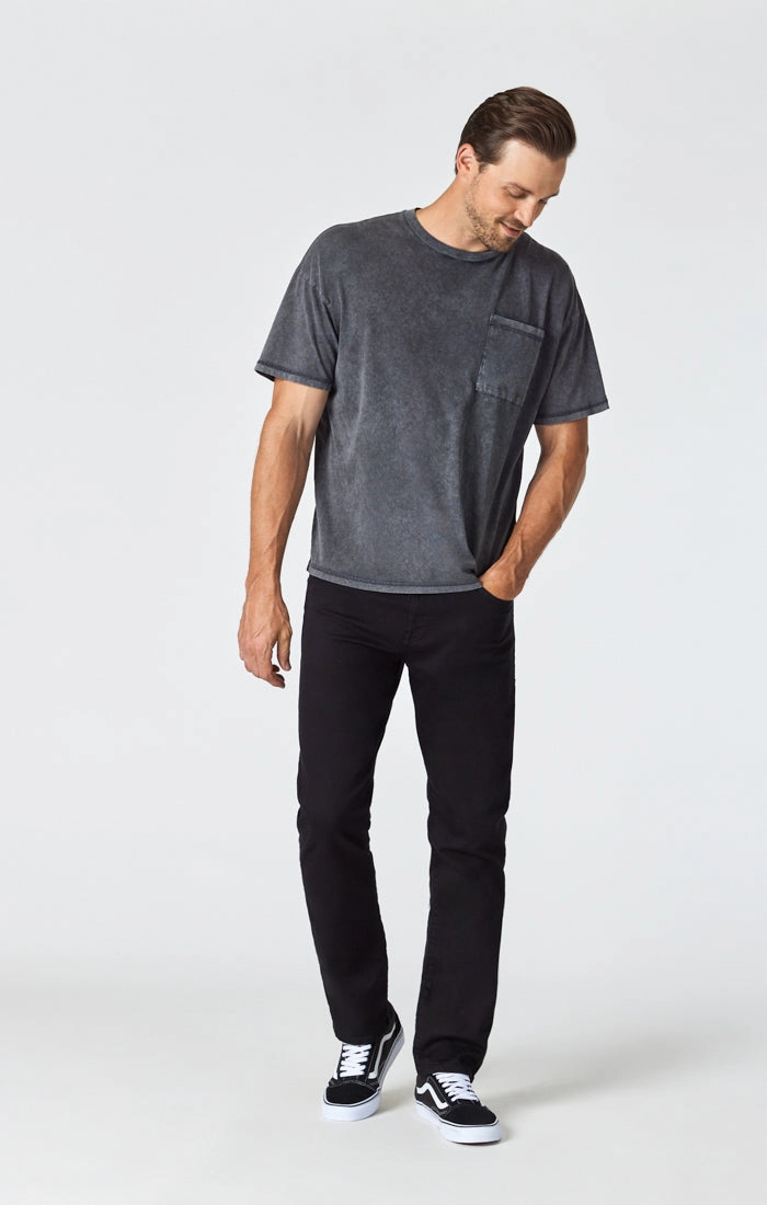 MATT RELAXED STRAIGHT LEG JEANS IN DOUBLE BLACK SUPERMOVE Earthy Music Event