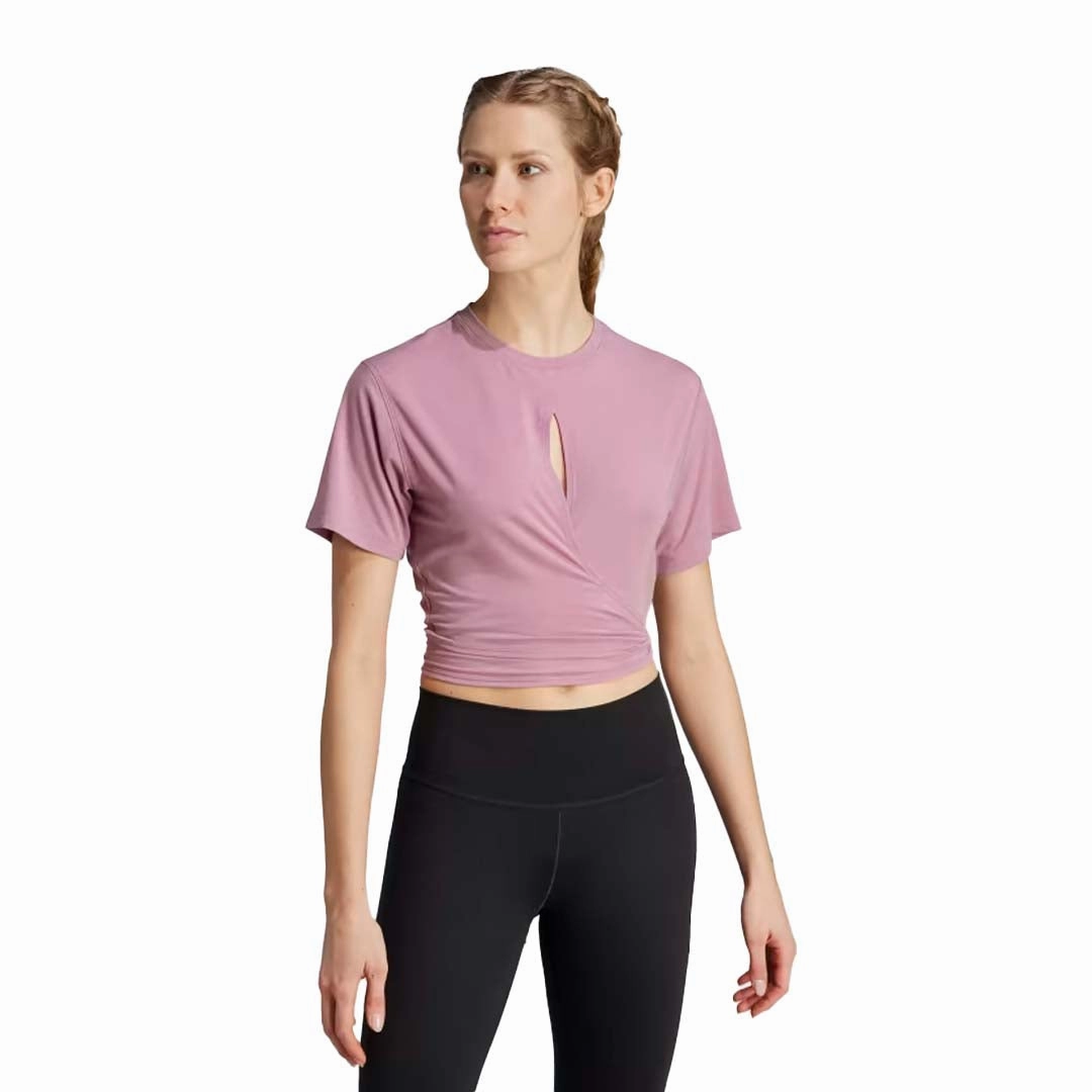 Seamless Technology adidas - Women's Yoga Studio T-Shirt (IL3964)
