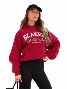 Melrose Oversized Hoodie - Cherry Red Sport Fit City Mood Wear