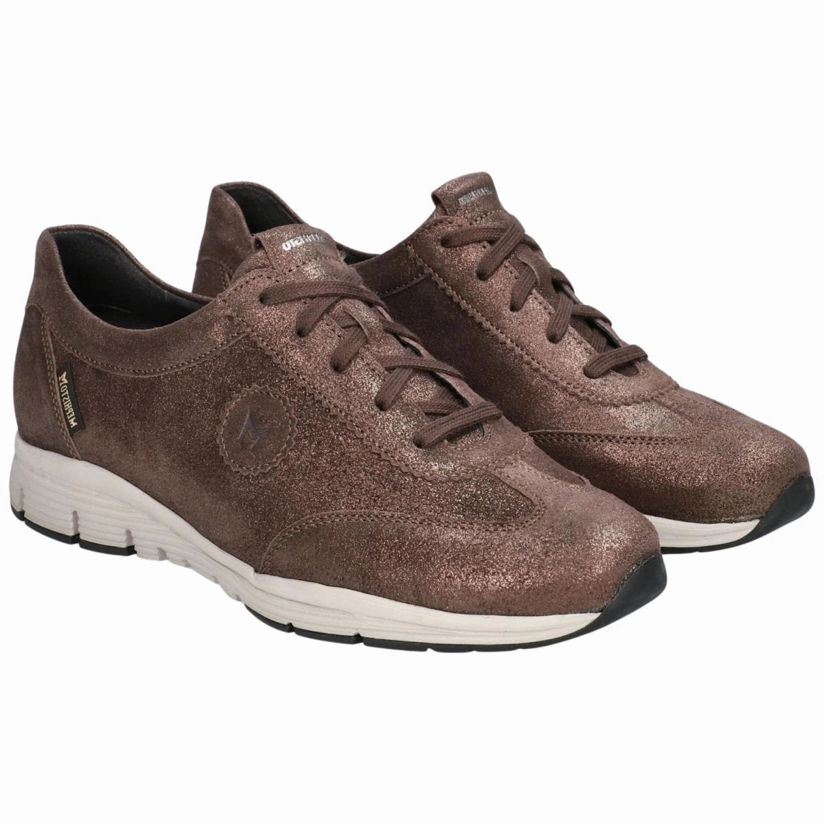 Mephisto Women's Yael Brown Monaco Leather Anti Slip Lacing Contoured Footbed Support