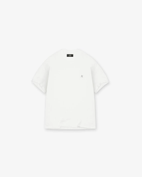 Metal Initial R T-Shirt - Flat White Urban Look Layered Look