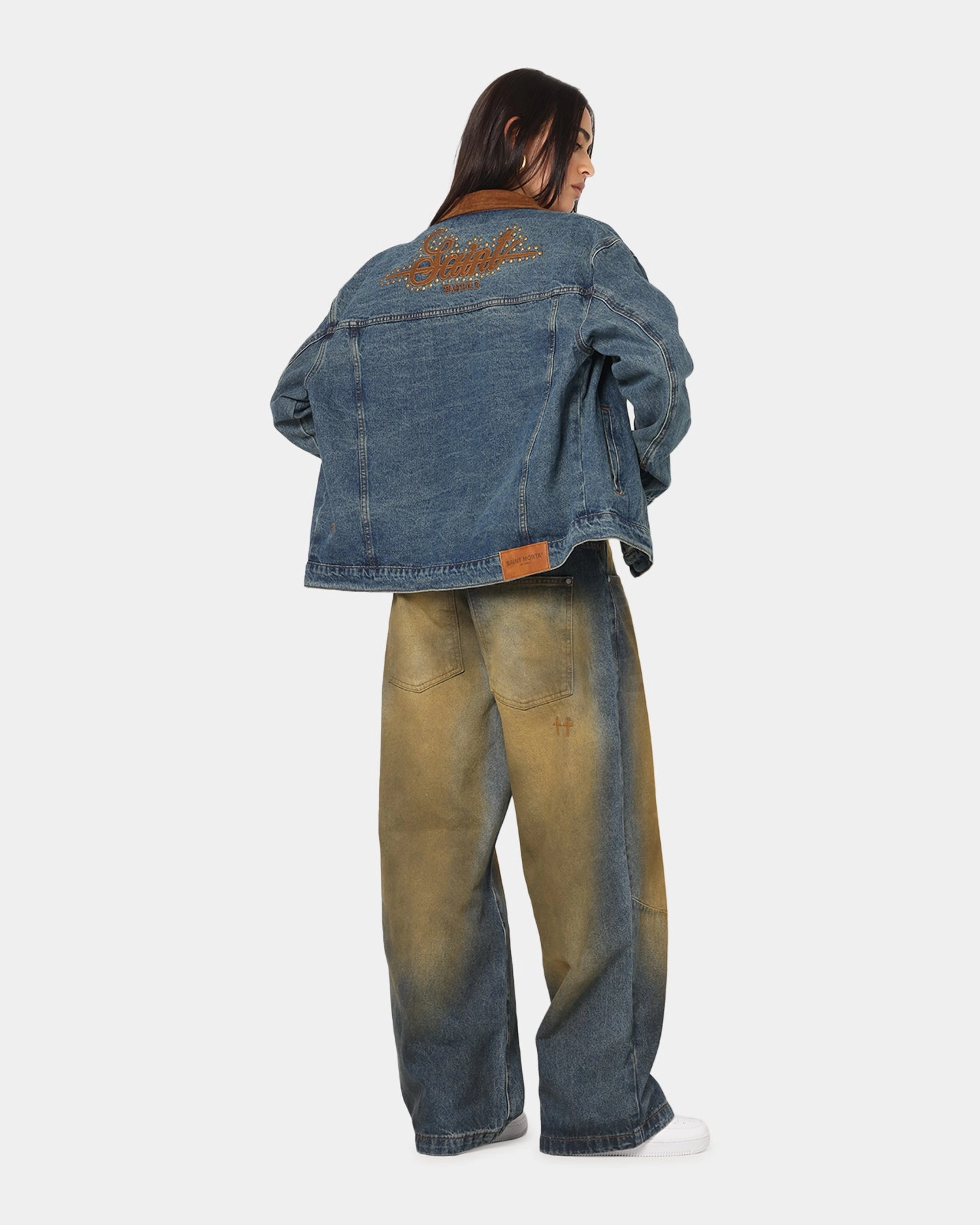 Weatherproof Zipper Closure Saint Morta Rodeo Drive Denim Jacket Dirty Blue