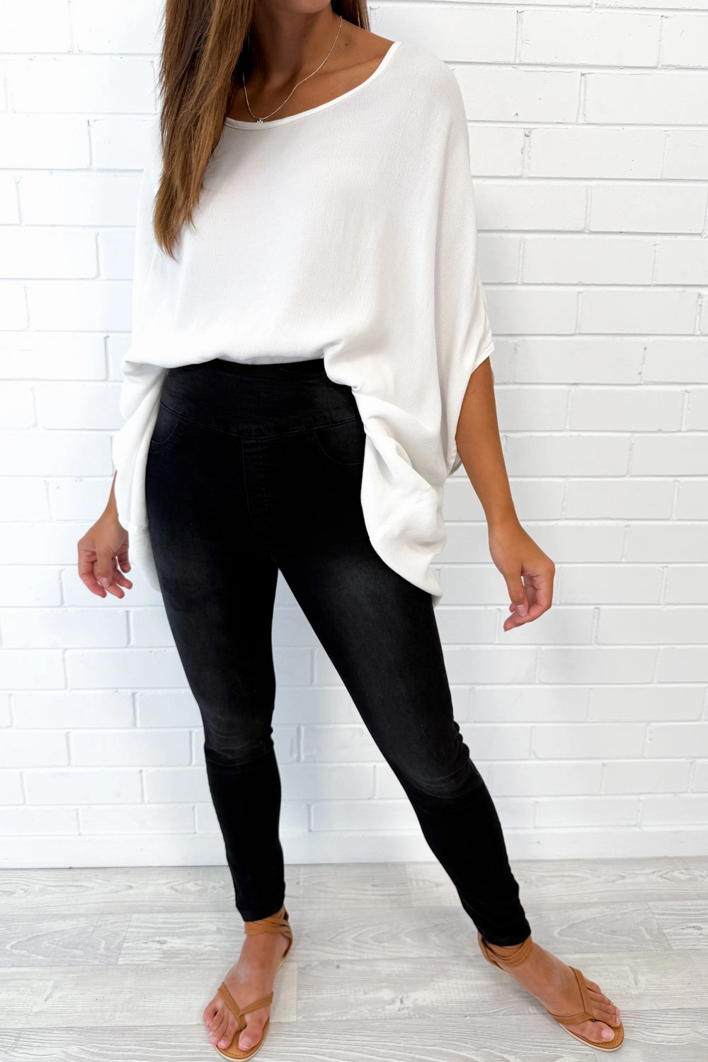 The No-Panel Jeans Stretch Layer Fit Relaxed Design Wear