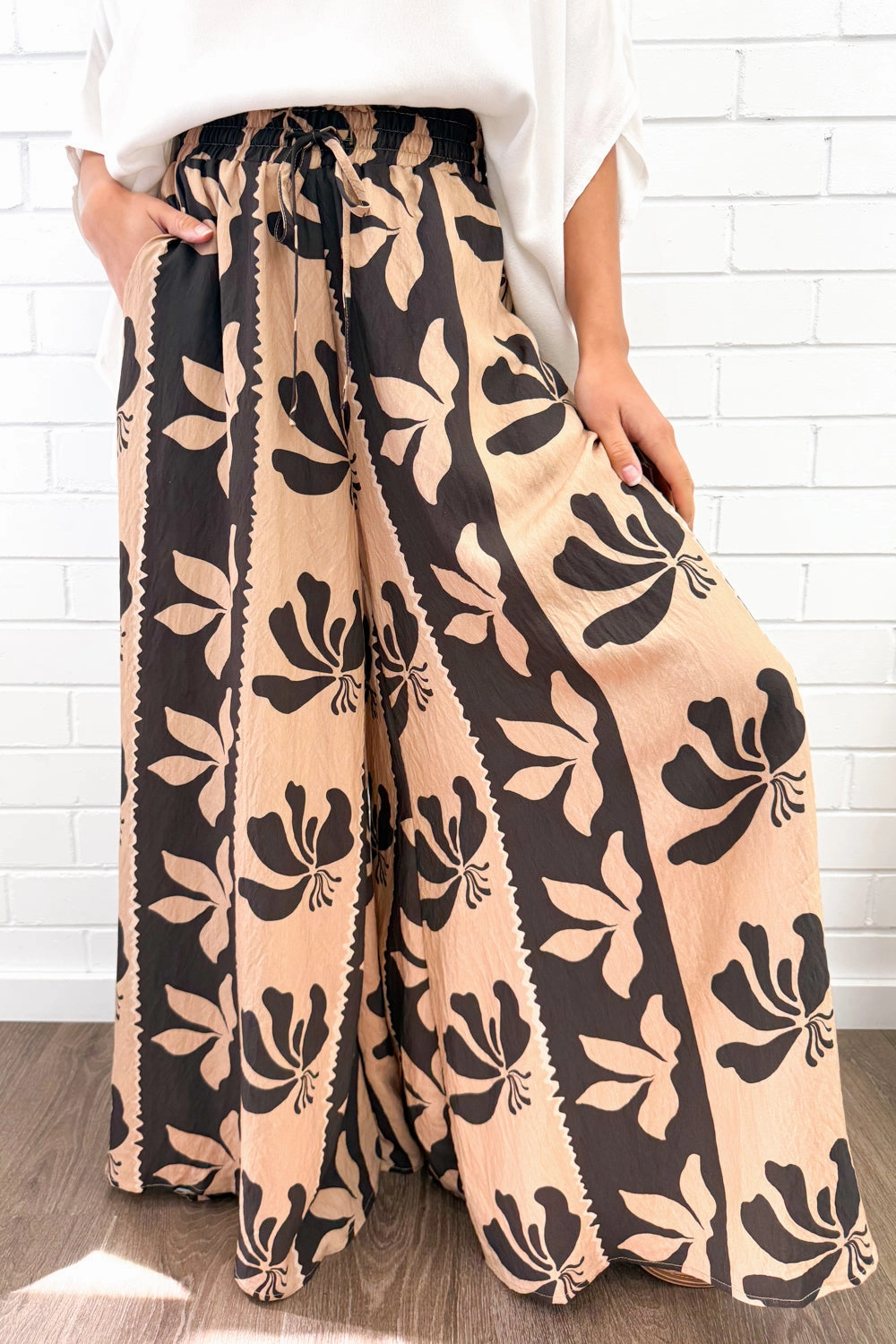 Misha Pants - Black Caramel Tear Resistant Weave ReflectiveAccentDetails