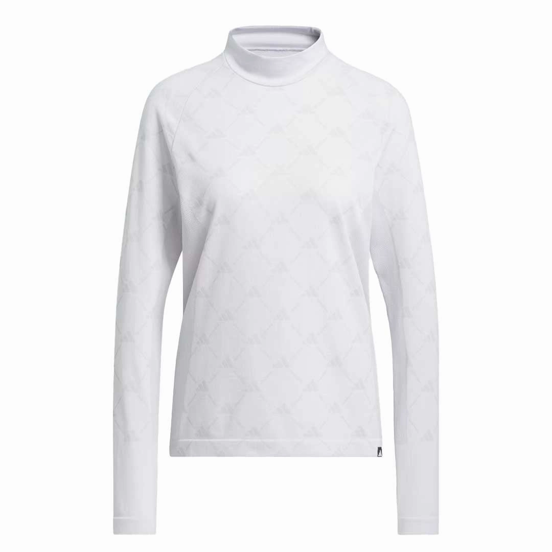 Reflective Bands adidas - Women's Ultimate365 Tour Monogram Mock Neck Long Sleeve T-Shirt (IK7181)