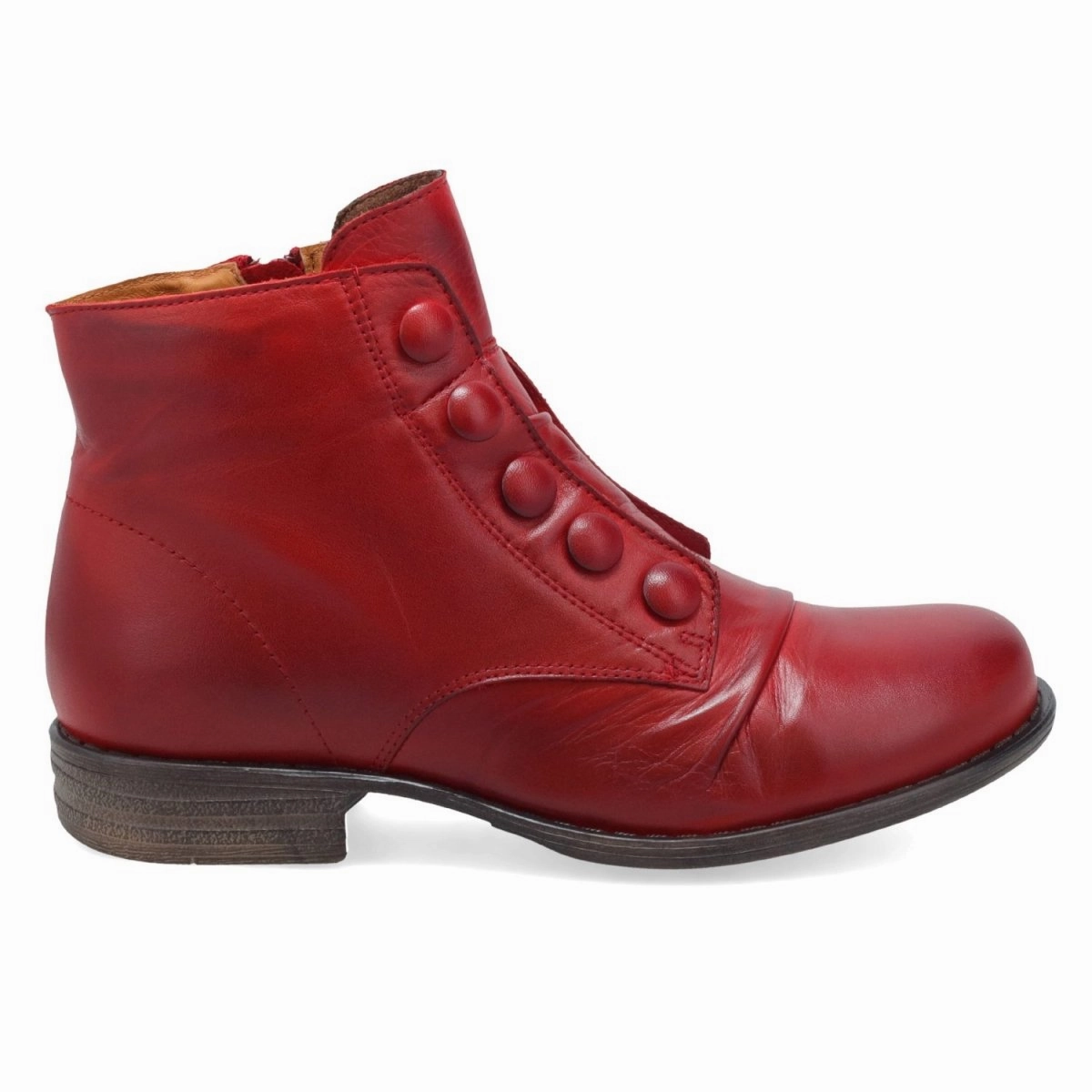 Flexible Frame Trail Exploration Miz Mooz Women's Louise Red Leather