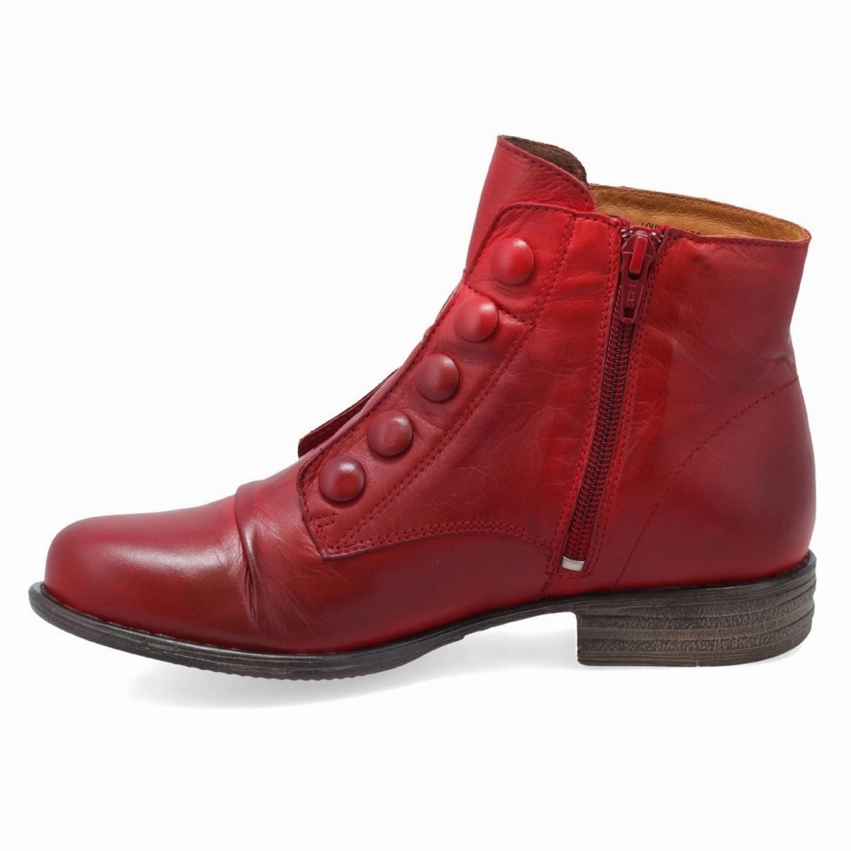 Miz Mooz Women's Louise Red Leather All Purpose Cool Look