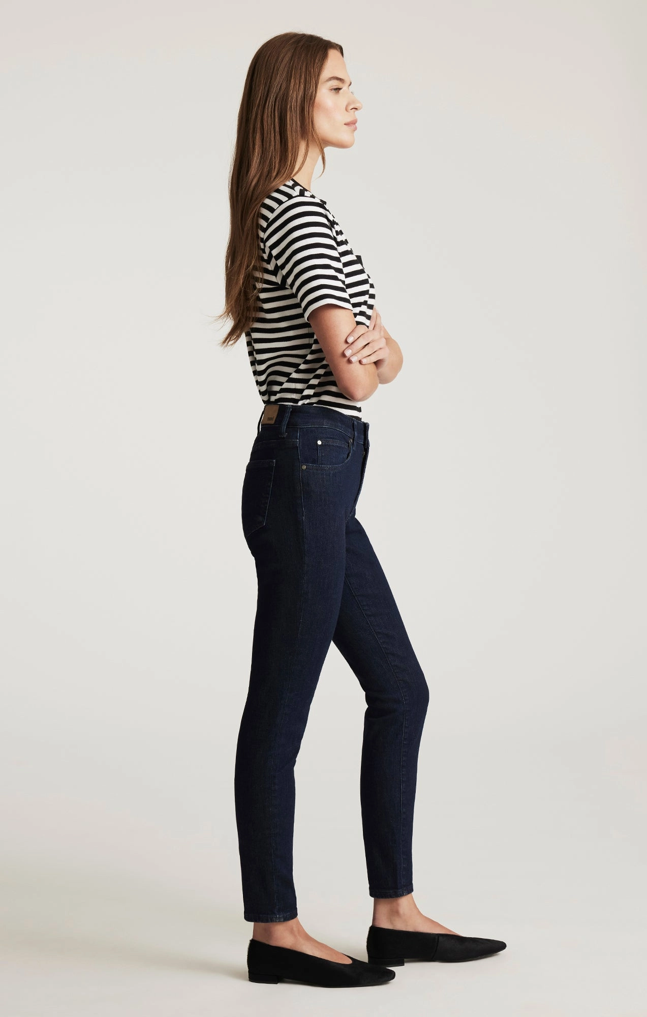 Stretch Holiday Vibes Streetwear Fan Non Stretch Denim TESS SKINNY IN RINSE FLEX BLUE