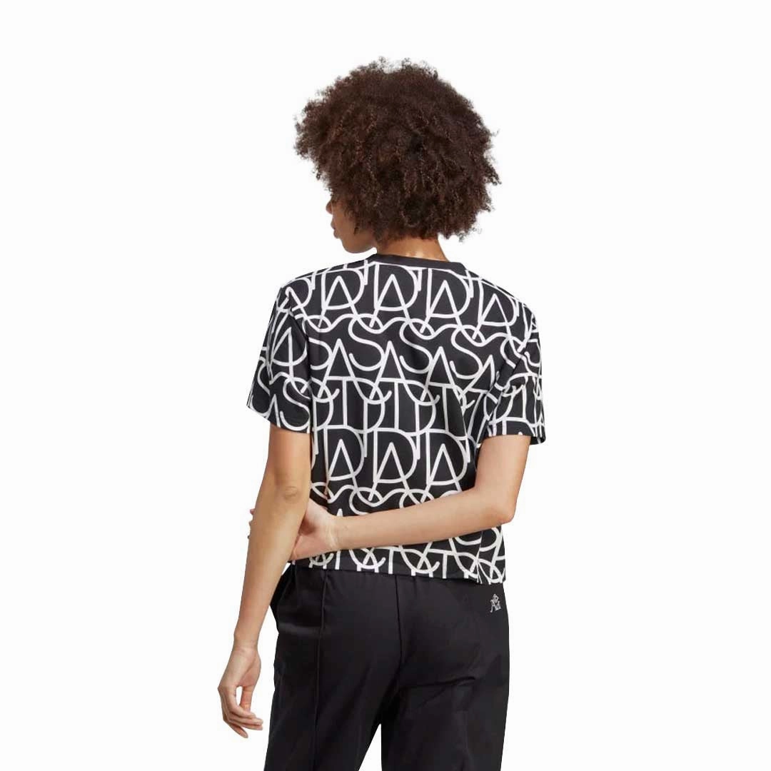 adidas - Women's Allover Graphic Boyfriend T-Shirt (IC1536) Practical Layer