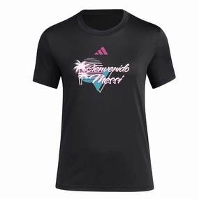 adidas - Women's Messi x Bienvenido T-Shirt (JE9806) Snap Closure System