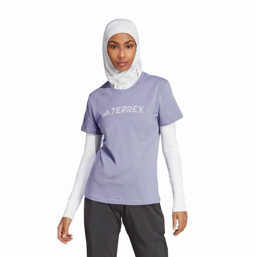 TemperatureRegulating Tech Casual Staple adidas - Women's Terrex Classic Logo T-Shirt (HY4049)