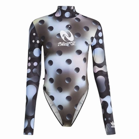 adidas - Women's Allover Print Bodysuit (H49673) Abrasion Proof Shoulders Seamless Shoulder Construction
