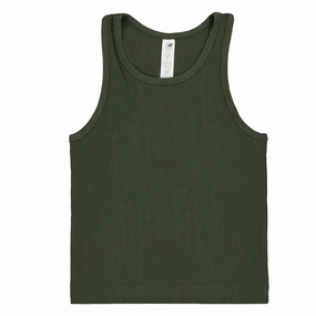 New Balance - Women's Linear Heritage Rib Knit Racer Tank Top (WT33536 KOU) Non Restrictive Mobility UV Block