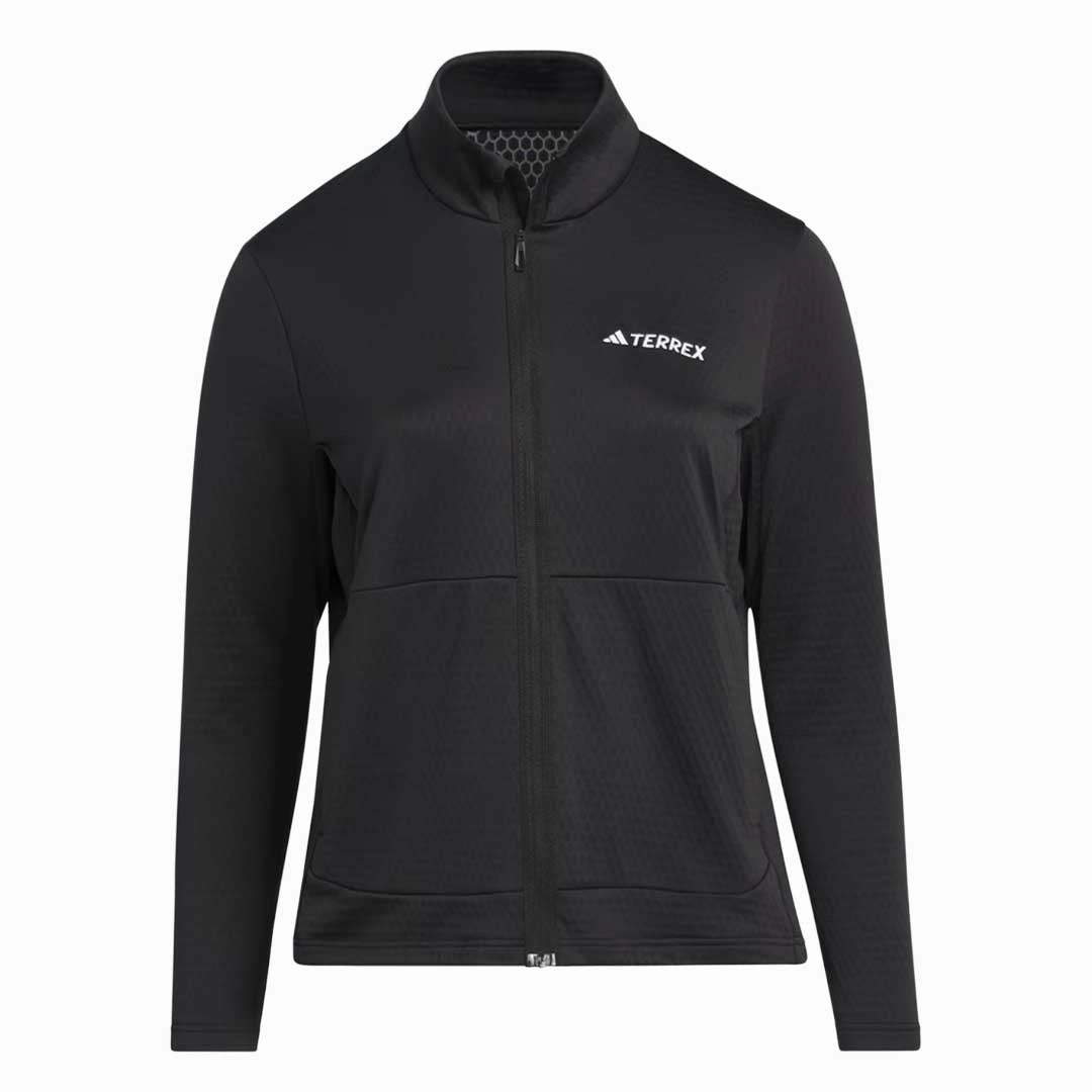 adidas - Women's Terrex Multi Light Fleece Full-Zip Jacket (Plus Size) (IB4167) Waist String