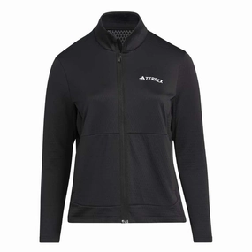 adidas - Women's Terrex Multi Light Fleece Full-Zip Jacket (Plus Size) (IB4167) Waist String