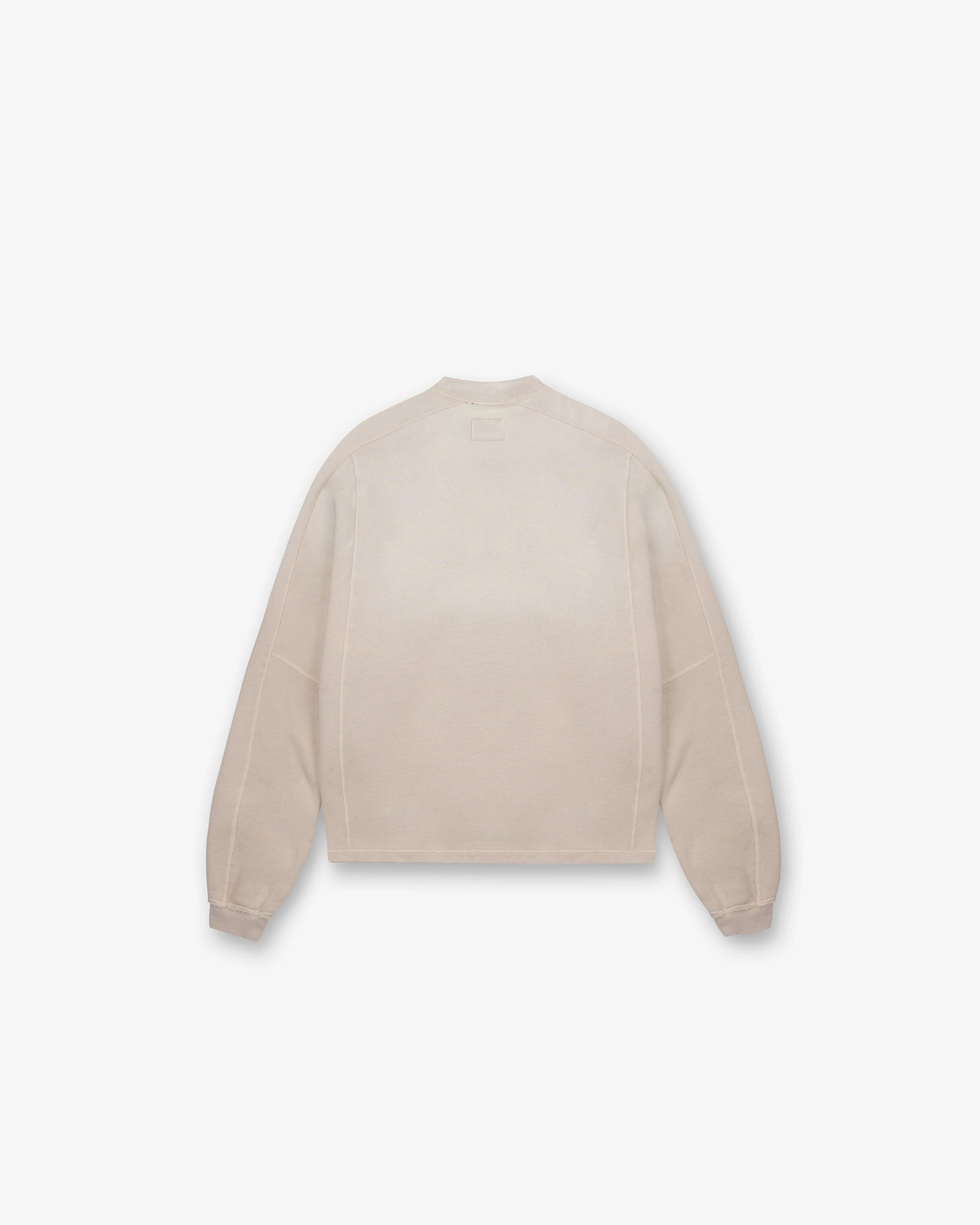 Stepped Hem Sweatshirt - Oat StaticFree Material Elastic Seamless Design