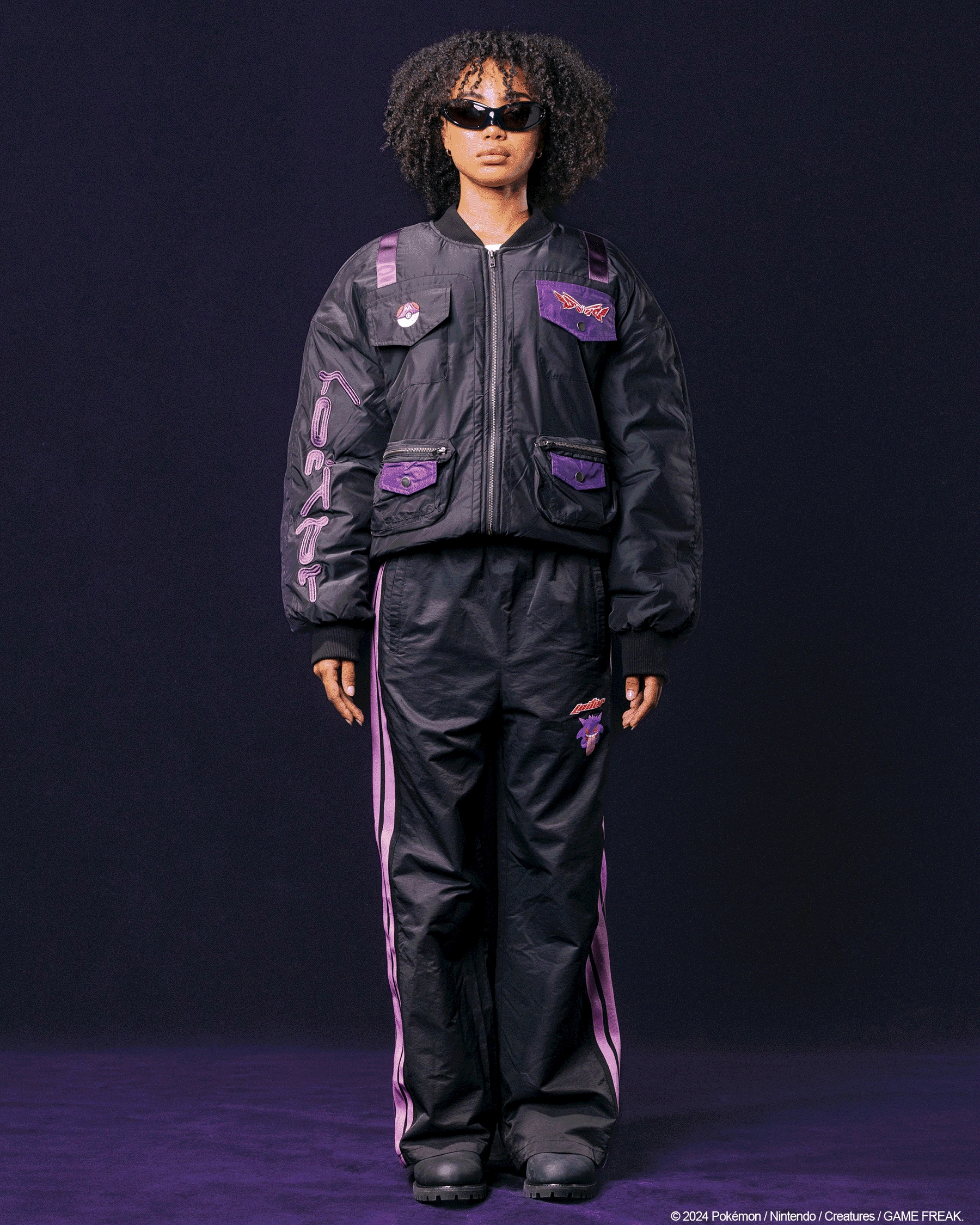 BondedSeams Pok??mon By Loiter Master Ball Bomber Jacket Black