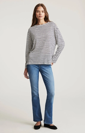 MOLLY BOOTCUT IN MID BRUSHED FLEX BLUE Fashionable Touch