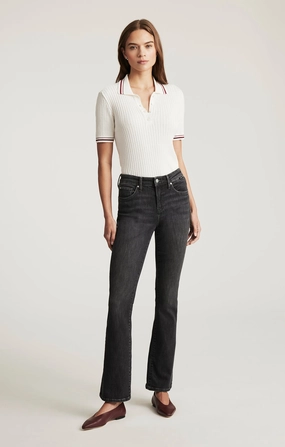 Artist Vibe Everyday Everyday Classic Wear Comfy MOLLY BOOTCUT IN SMOKE FLEX BLUE