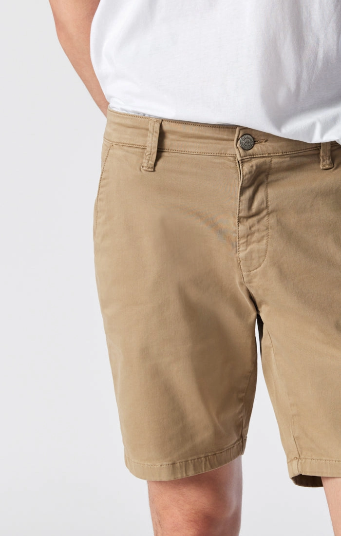 Lounge Ready Chill Wear NOAH SHORTS IN BRITISH KHAKI TWILL