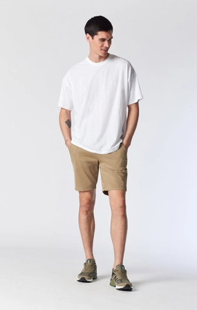 NOAH SHORTS IN BRITISH KHAKI TWILL school clothing