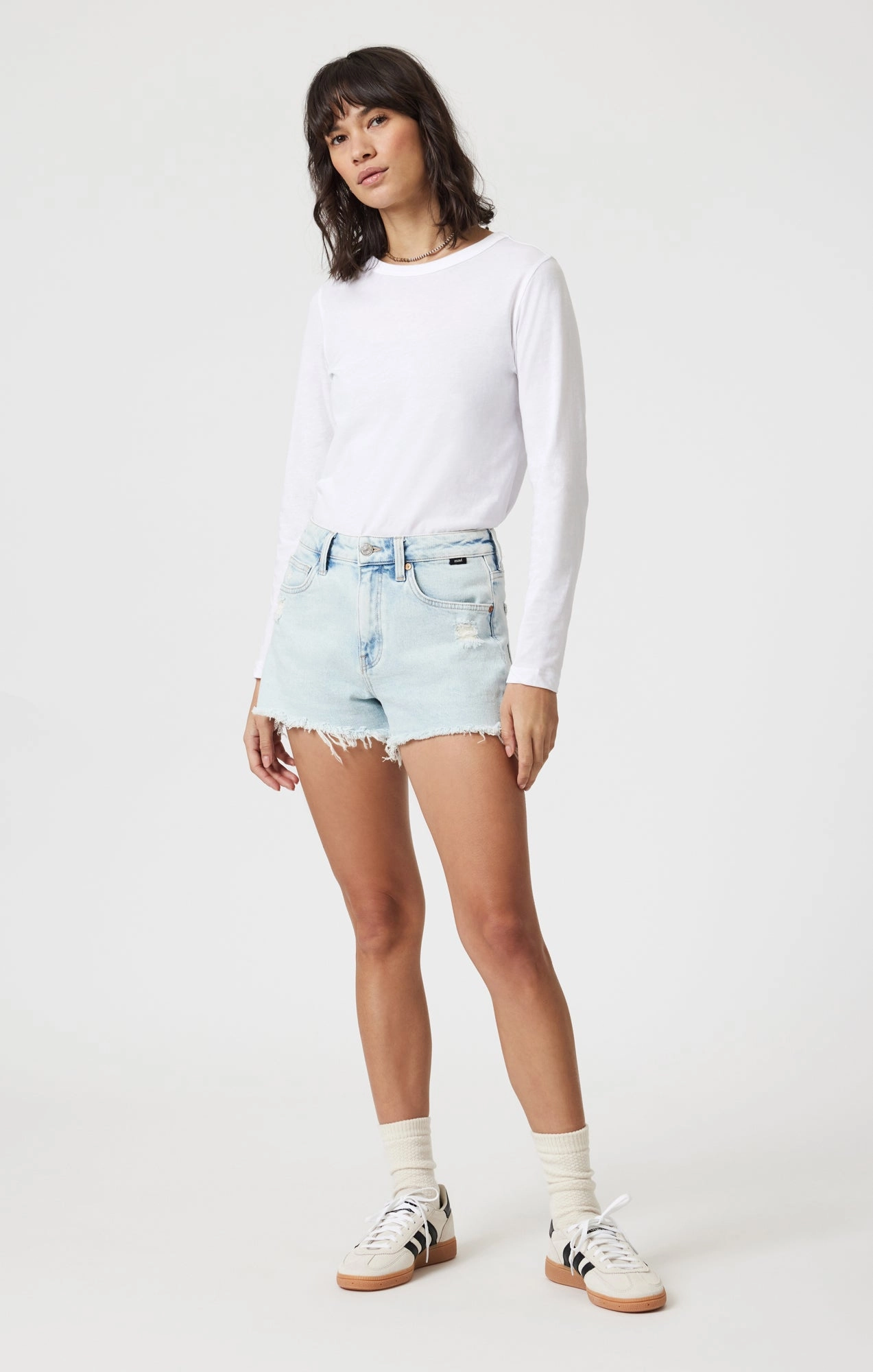 ROSIE BOYFRIEND SHORTS IN BLEACHED 90'S Core Comfort Quick Movement Fit