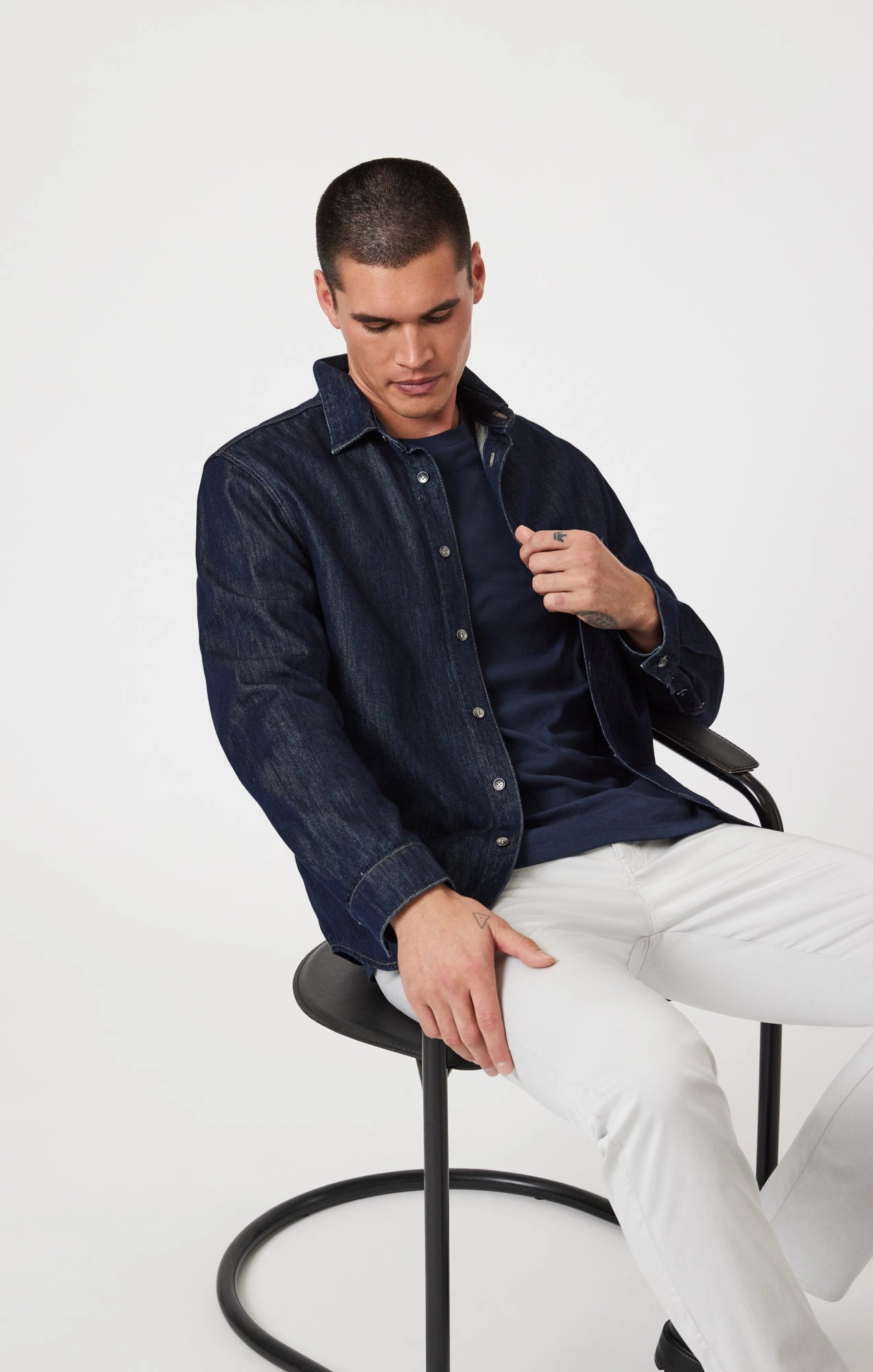 NonSlipInnerGrip Performance Comfort MILTON SLIM STRAIGHT CHINO PANTS IN STONE CITY SMART