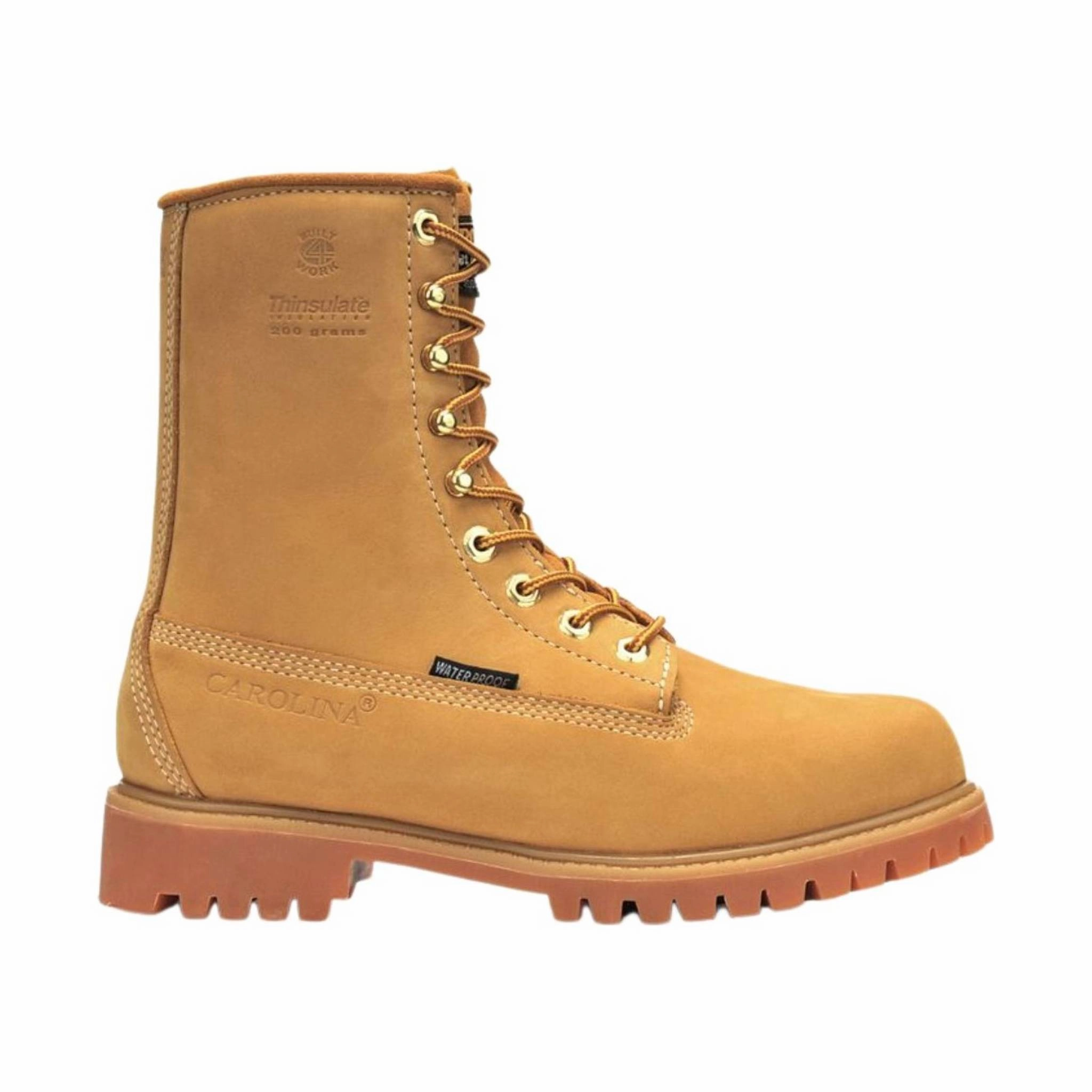 Carolina Men's Journeyman 8 Inch Soft Toe Waterproof Work Boot - Wheat Shock Absorbing Urban Traveler