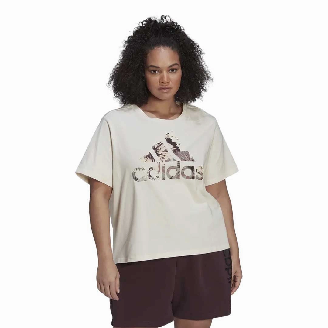 Street Comfort Fit adidas - Women's Allover Print Regular T-Shirt (Plus Size) (HN5281)